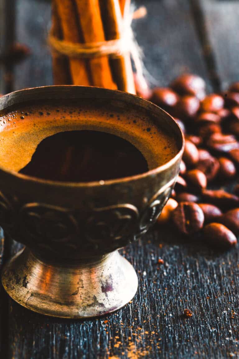 Coffee with cinnamon