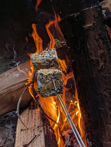 campfire rice krispy treats